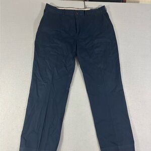 Polo Golf Ralph Lauren Pants Mens 38x32 Navy Cotton Twill Stretch Golf Chino